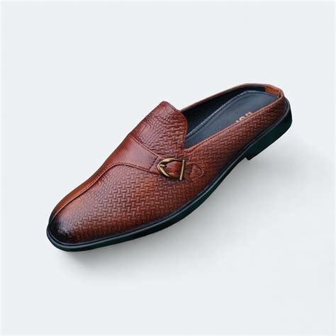 Leather Half Shoes For Men Chocolate