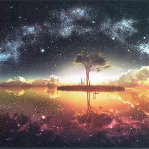 Download Tree Landscape Anime Reflection Anime Landscape Pfp