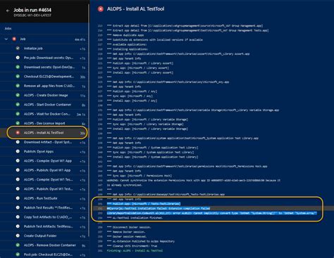 Bug Al Testtool Installation Failed Cannot Implicitly Convert Type