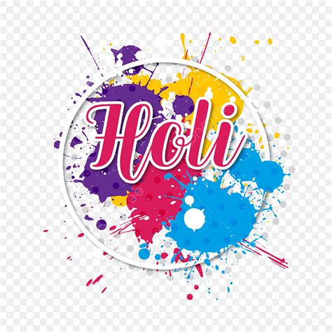 Happy Holi Festival Vector Art PNG Happy Holi Festival Decorative