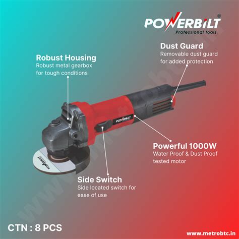 Angle Grinder Powerbilt PBT AG4 1000 Metrobtc