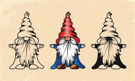 Gnome Silhouette Vector Art, Icons, and Graphics for Free Download