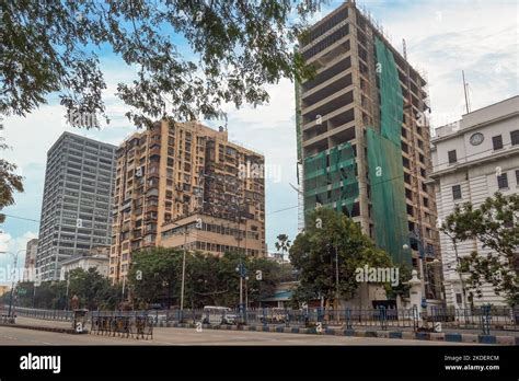 Moderna Arquitectura Urbana Con Edificios Comerciales De Gran Altura Y