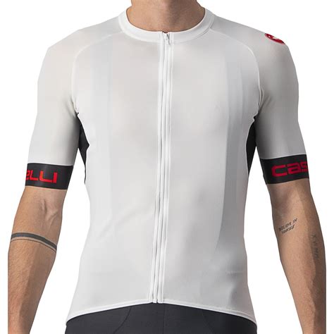 Castelli Maillot De Manga Corta Hombre Entrata VI Ivory Light Black