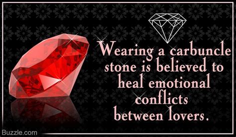 Carbuncle stones are among the precious stones that have a rich red ...