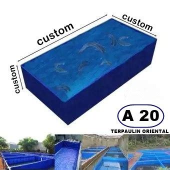 Jual Kolam Terpal Kotak Lembaran Custom A20 Terpaulin Shopee Indonesia