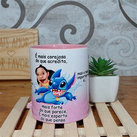 Caneca Amizade Se Houver O Amanha Lilo E Stitch Cora O Rosa Creative