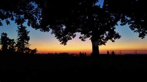 Sunset, Belgrade, Kalemegdan, Serbia, People Siluet Stock Photo - Image ...