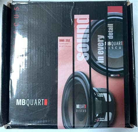 Mb Quart Dwi Dwi Dual Ohm Discus Series Subwoofer New Ebay