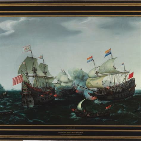 Ascribed To Hendrick Cornelisz Vroom The Battle Of Sluis Between