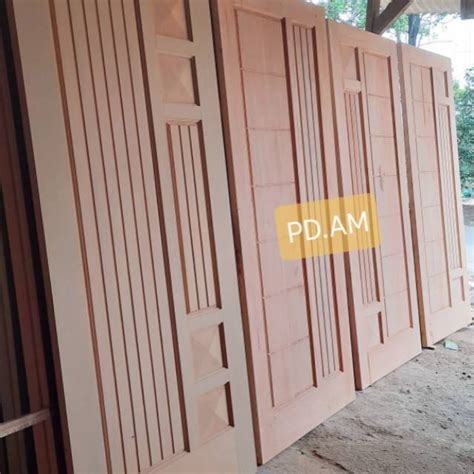 Jual Set Kusen Pintu Single Kamar Kayu Mahoni Shopee Indonesia