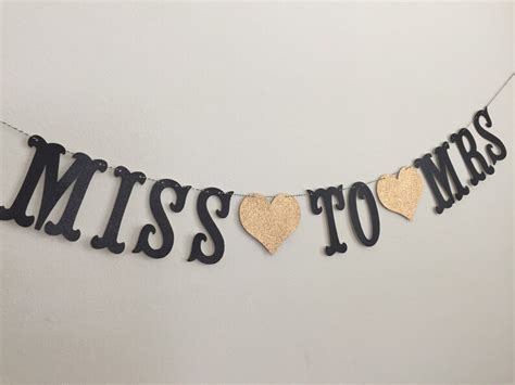 Miss to Mrs Banner Miss to Mrs Banner Customizable Miss to - Etsy