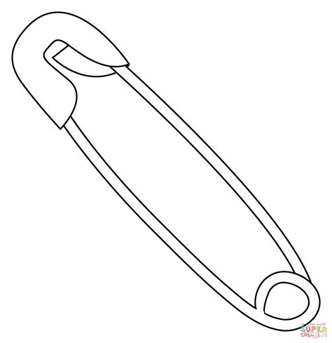 Safety Pin Coloring Page Ultra Coloring Pages The Best Porn Website