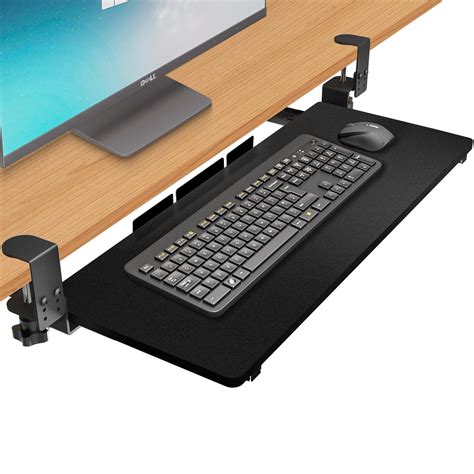 Eqey Keyboard Tray Under Desk Height Adjustable Keyboard Tray