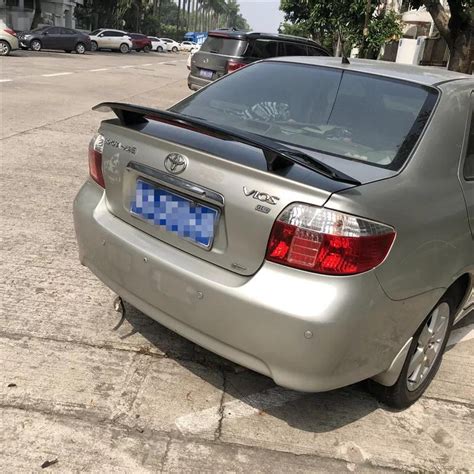 For Toyota Yaris Spoiler 2006 2018 Yaris VIOS Spoiler TF ABS Plastic