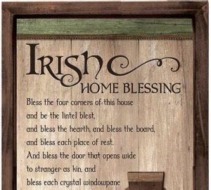 Irish House Blessing Plaque - Celtic Cross