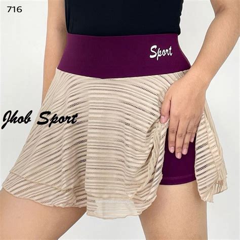 Jual SHOPEE MALL Rok Tennis Rok Celana Sport Mini Skirt Rok Belly Dance