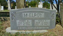 Perry Byrum Mcelroy Memorial Find A Grave