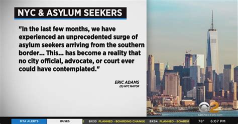 Mayor Adams Releases Statement On Surge Of Asylum Seekers In Nyc Cbs