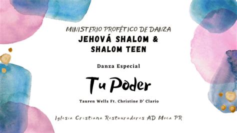 Tu Poder Creo En Ti Tauren Wells Ft Christine D Clario Danza Youtube