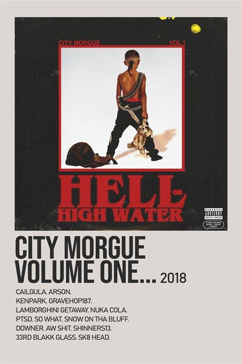 City Morgue Vol 1 Hell Or High Water By Zillakami Minimalist Album