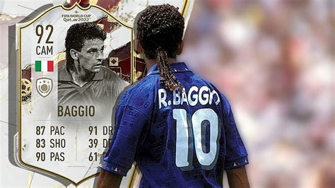 World Cup Icon Baggio Player Review Fifa Youtube