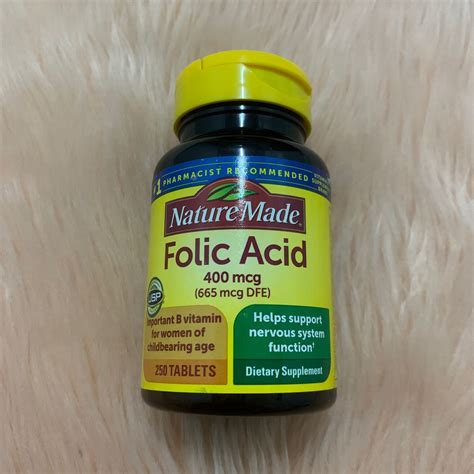 Nature Made Folic Acid 400 Mcg 665 Mcg Dfe 250 Tablets Expiry May 2025 Lazada Ph