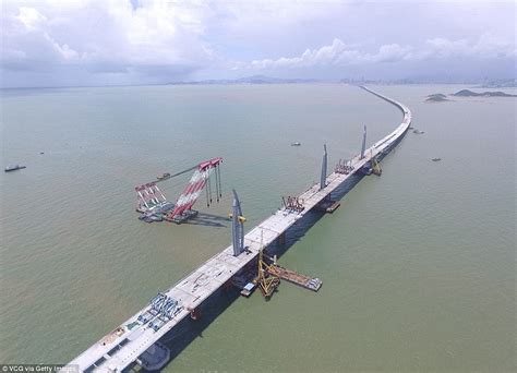 Worlds Longest Sea Bridge Is Almost Finished In China Daily Mail Online