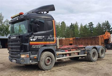 Scania G Koukku Hook Lift Truck For Sale Finland Jyv Skyl Kr