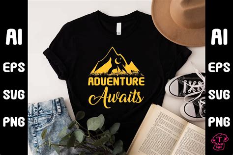 Adventure Awaits T Shirt Design Gráfico Por T Shirt Take · Creative Fabrica