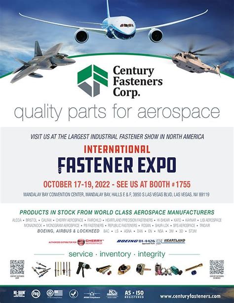 International Fastener Expo Las Vegas Nv Airbus Boeing Alcoa