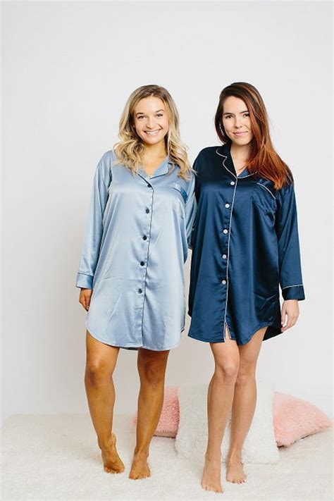 Oversized Bridesmaid Sleep Shirt Bridesmaid Pajamas Button Etsy