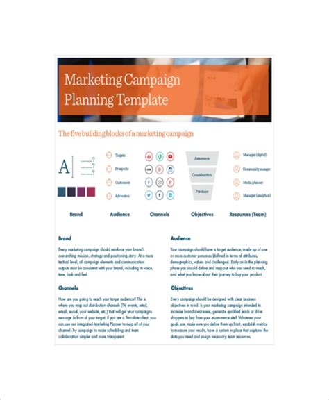 13 Marketing Campaign Templates Free Sample Example Format