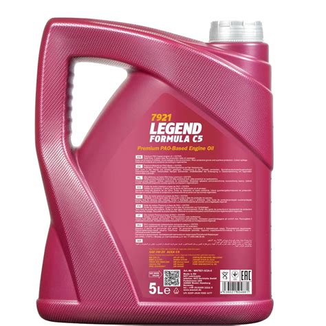 2x5L MANNOL MOTORÖL LEGEND FORMULA C5 0W 20 passend für GM DEXOS1 GEN2