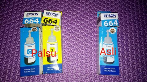 INDAHNYA BERBAGI Ciri Tinta Epson Asli Dan Palsu