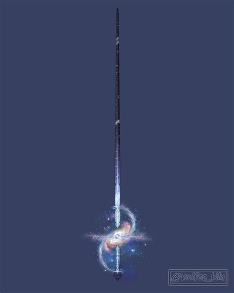 [Art][OC] Deep Sky, a cosmic-themed rapier artifact design : r/DnD