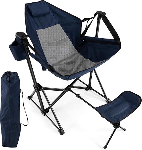 Chaise De Camping Pliante Inclinable Avec Repose Pieds R Tractable