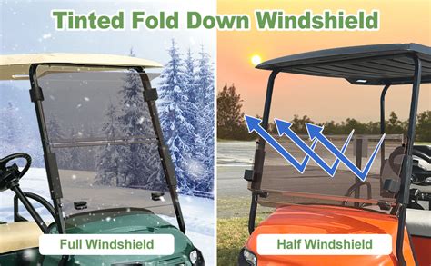 Amazon Arrtzan EZGO TXT Windshield For 2014 Gas Or Electric