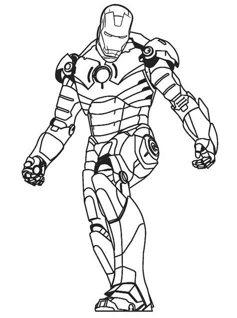 Dibujos De Iron Man De Marvel Los Vengadores Para Colorear Para