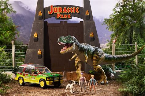 Mattel Reimagines The Jurassic Park Gates As A Detailed Playset