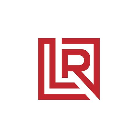 Logo Para Uma Empresa Chamada Lr Vetor Premium