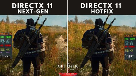 The Witcher Next Gen Vs Hotfix Patch Directx Comparison Rtx