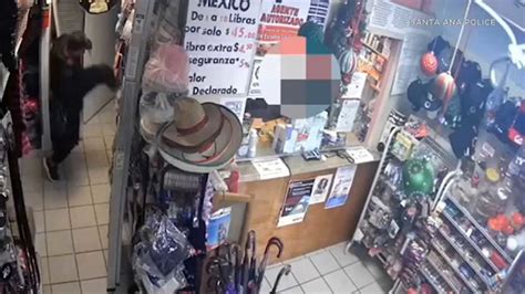 Santa Ana Robbery Suspect Sought After Violent Incident Caught On Video At Mini Mart Abc7 Los