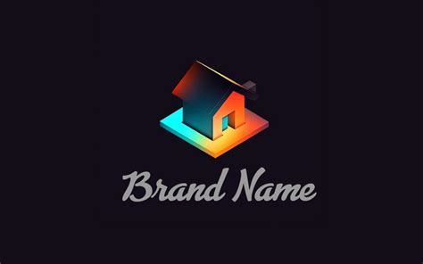 Creative 3d Home Logo | House Logo Design - TemplateMonster