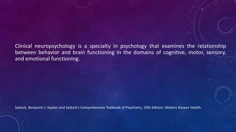 Neuropsychological Assessment PPT