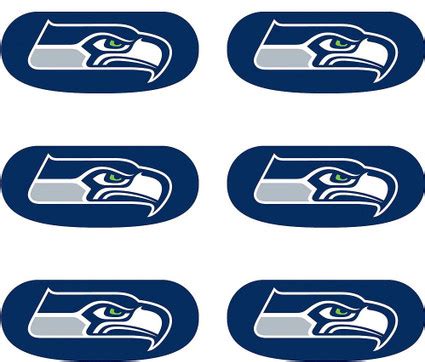 Seattle Seahawks NFL Eye Black Stickers 6ct - Dragon Sports