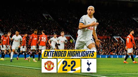 MAN UTD 2-2 TOTTENHAM HOTSPUR // PREMIER LEAGUE EXTENDED HIGHLIGHTS ...