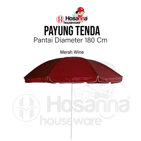 Jual Payung Tenda Pantai 180CM Pelangi Jualan Dagang Taman PKL UV