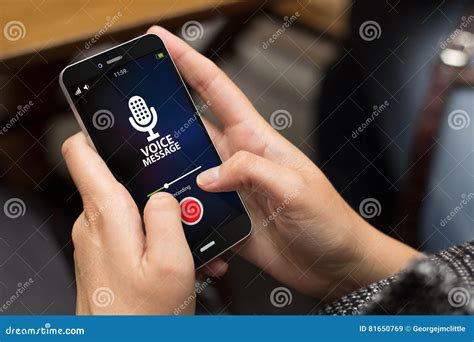 Street Girl Recording Voice Message Stock Image Image Of Responsive