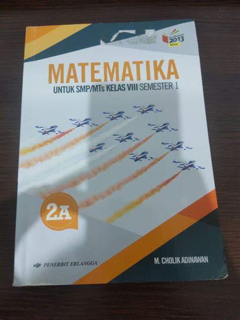 Free Ongkir Buku Matematika A Kelas Erlangga On Carousell